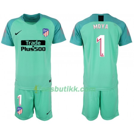 Fotballdrakt Atlético Madrid Keeper Moya 1 Barn draktsett 2018-2019 Kortermet